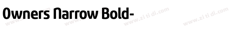 0wners Narrow Bold字体转换